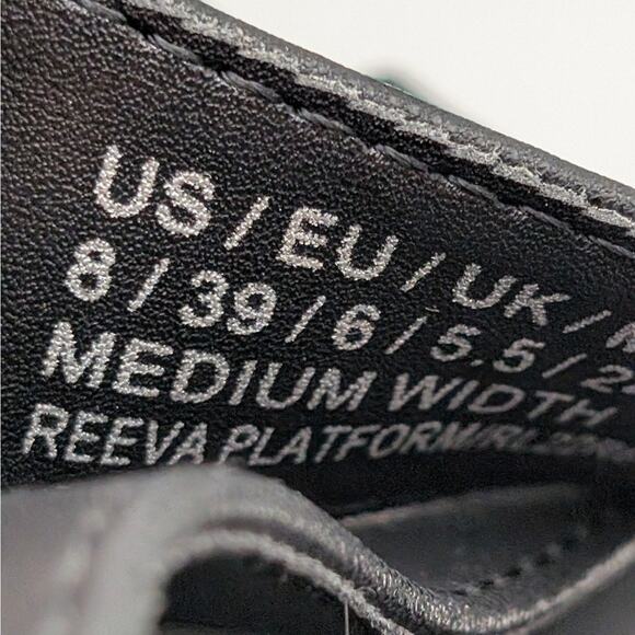 Reaction Kenneth Cole Reeva Platform Sandals Women's Black Size US8 EU39 - Picture 7 of 14